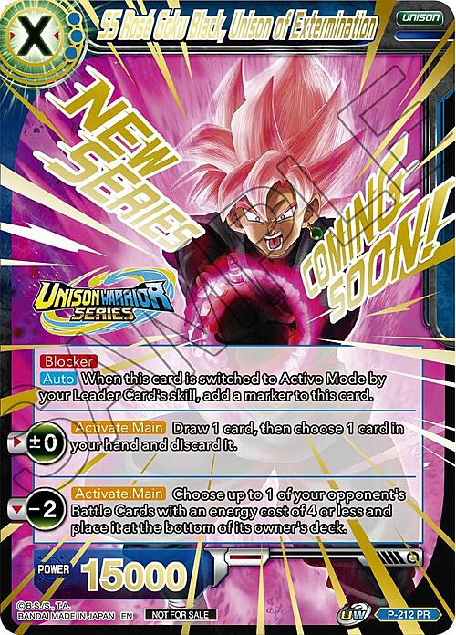 SS Rose Goku Black, Unison of Extermination Card Front