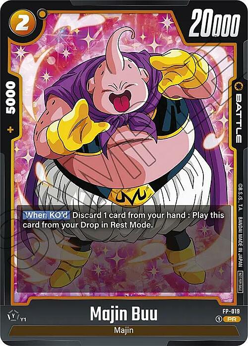 Majin Buu Card Front