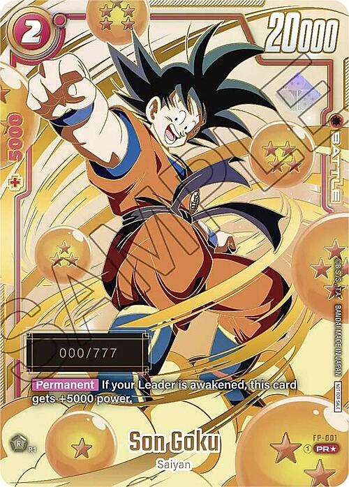 Son Goku Card Front