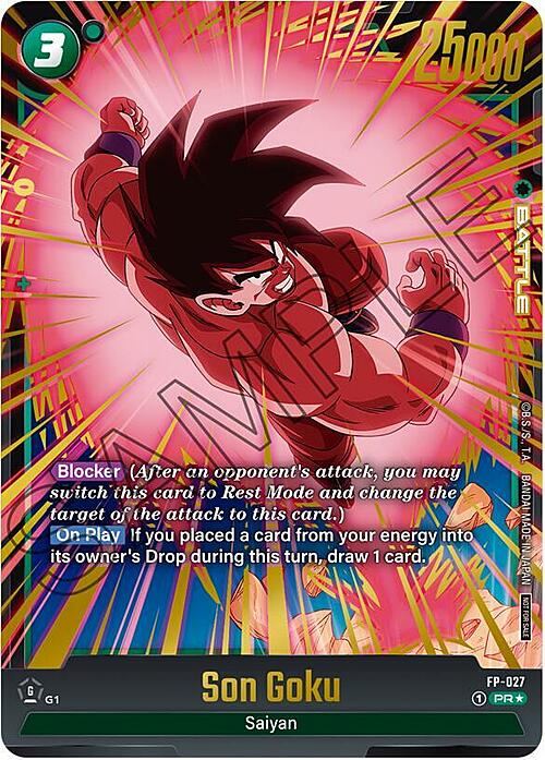 Son Goku Card Front