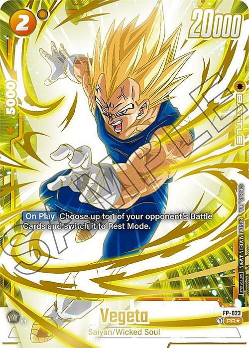 Vegeta Card Front