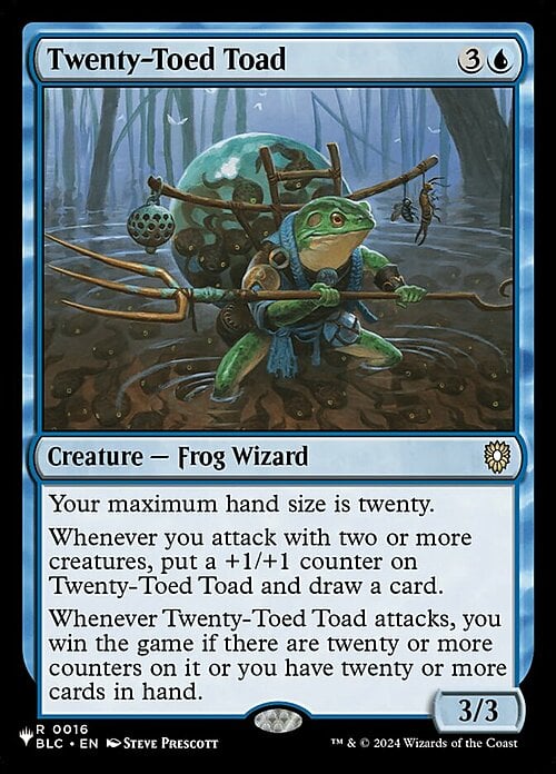 Twenty-Toed Toad Card Front