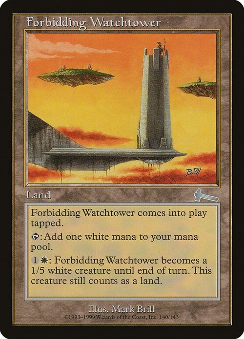 Forbidding Watchtower Card Front
