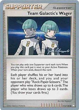 Apuesta del Team Galactic Frente