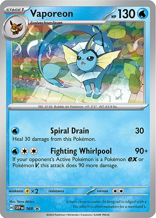 Vaporeon Card Front