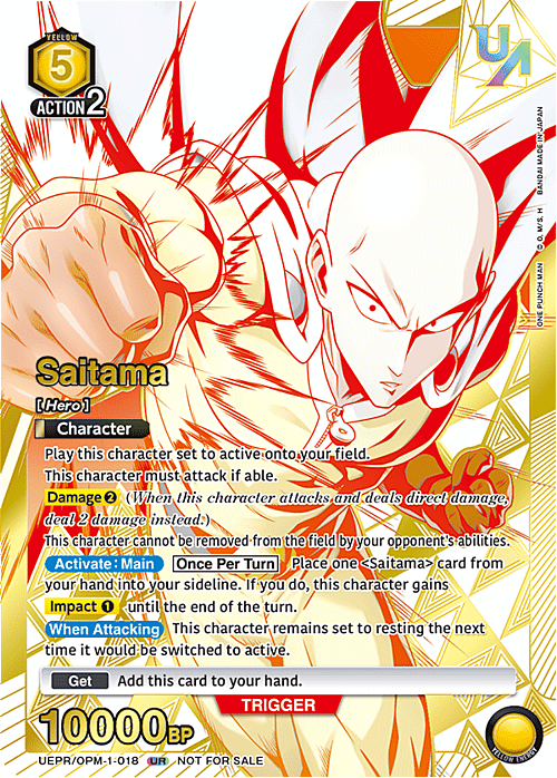 Saitama Card Front