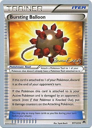 Bursting Balloon Card Front