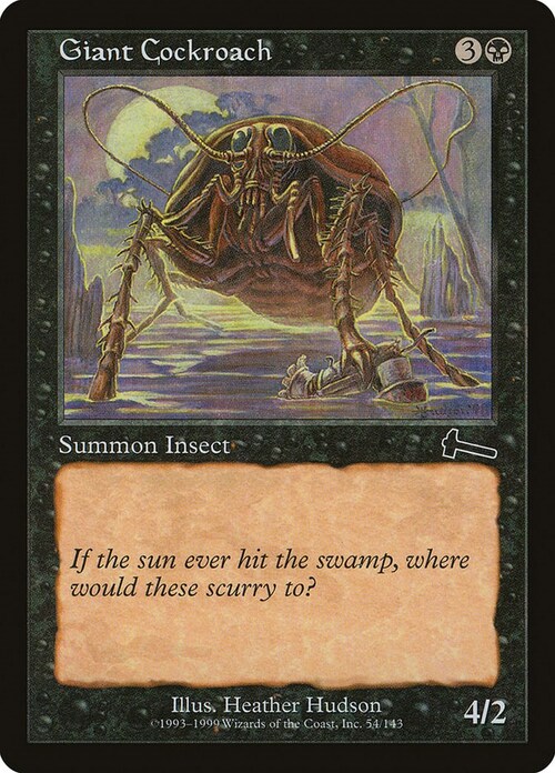 Giant Cockroach Card Front