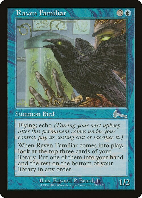 Raven Familiar Card Front