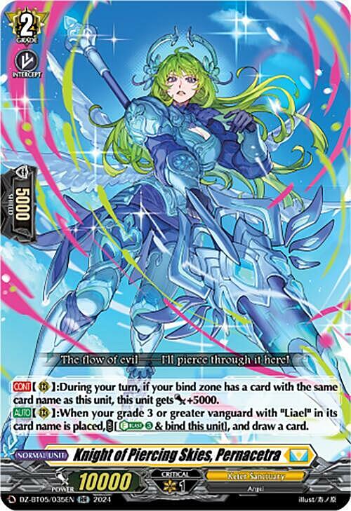 Knight of Piercing Skies, Pernacetra Card Front