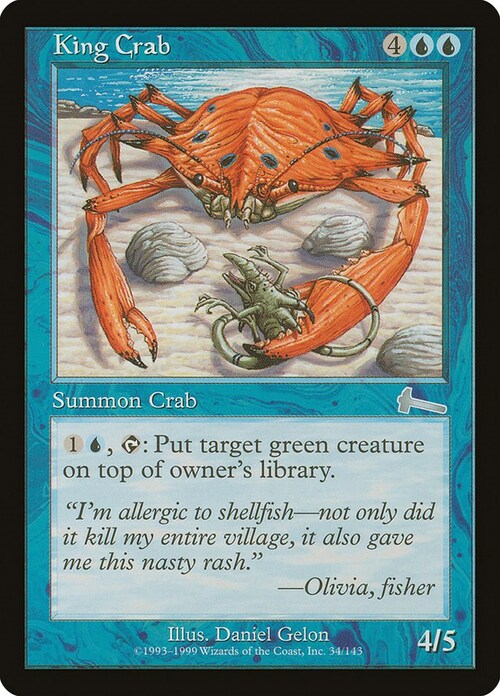 King Crab Card Front