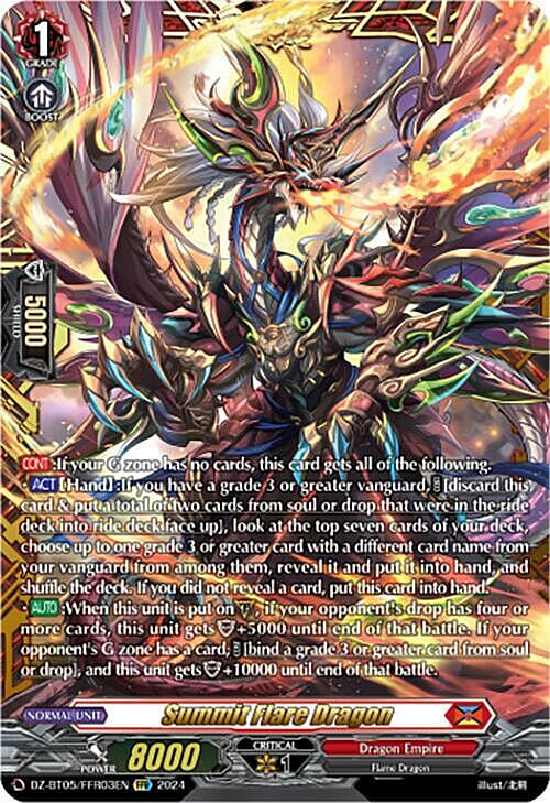 Summit Flare Dragon Card Front