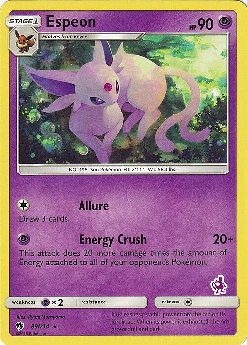 Espeon Card Front
