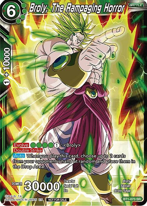 Broly, The Rampaging Horror Card Front