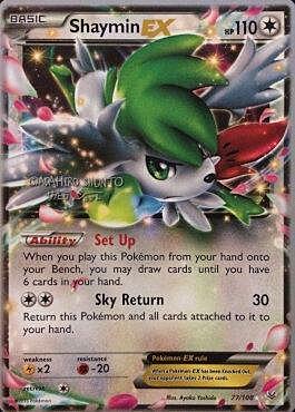 Shaymin EX Card Front