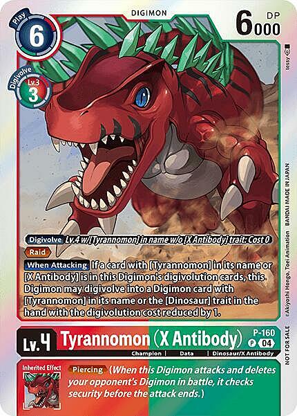 Tyrannomon (X Antibody) Card Front