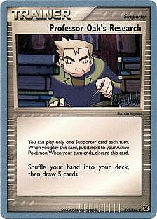 La ricerca del Professor Oak Card Front
