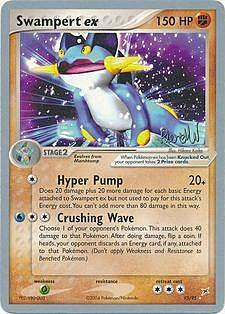 Swampert EX Card Front