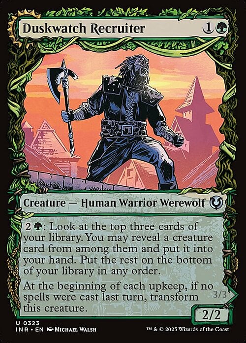 Duskwatch Recruiter // Krallenhorde Howler Card Front