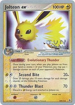 Jolteon EX Card Front