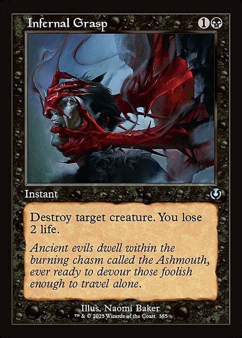Infernal Grasp Card Front