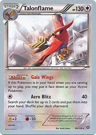 Talonflame [Flame Charge | Loop-the-Loop] Card Front