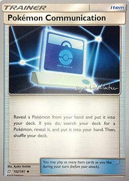 Comunicazione Pokémon Card Front