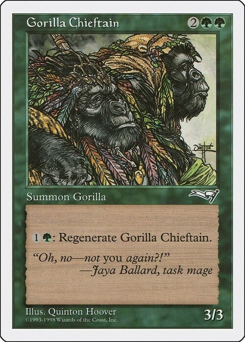 Capotribù dei Gorilla Card Front