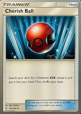 Cherish Ball Card Front