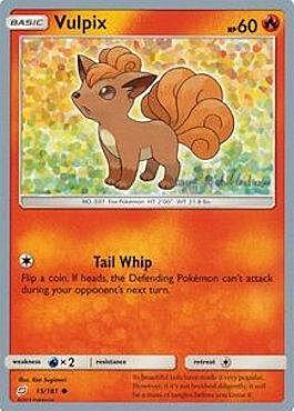 Vulpix Card Front