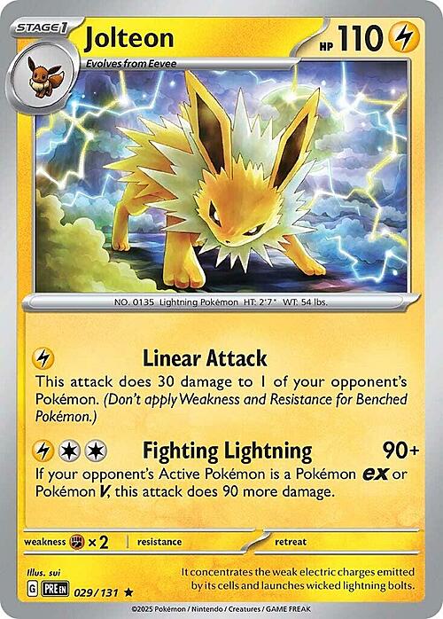 Jolteon Card Front