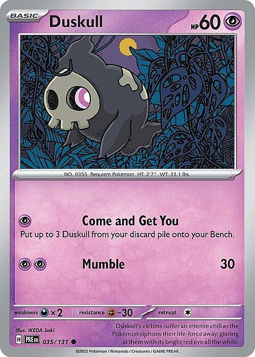Duskull Card Front