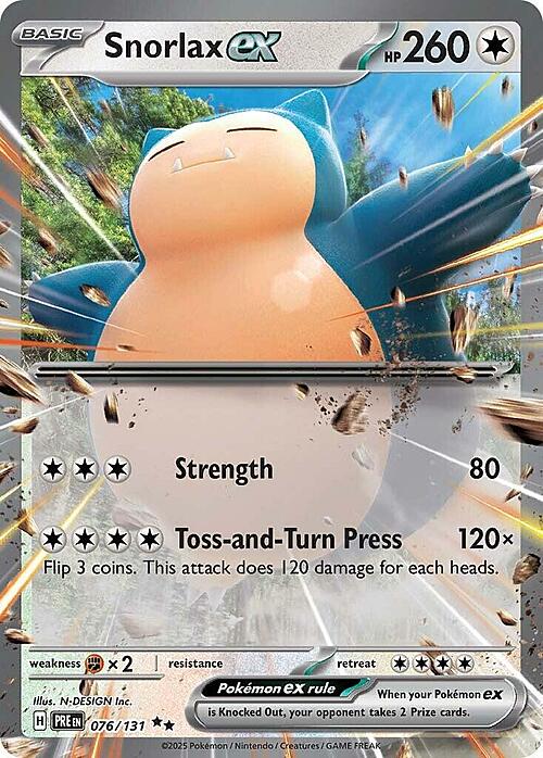 Snorlax ex Card Front