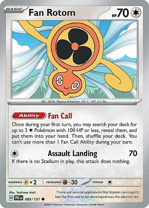 Fan Rotom Card Front