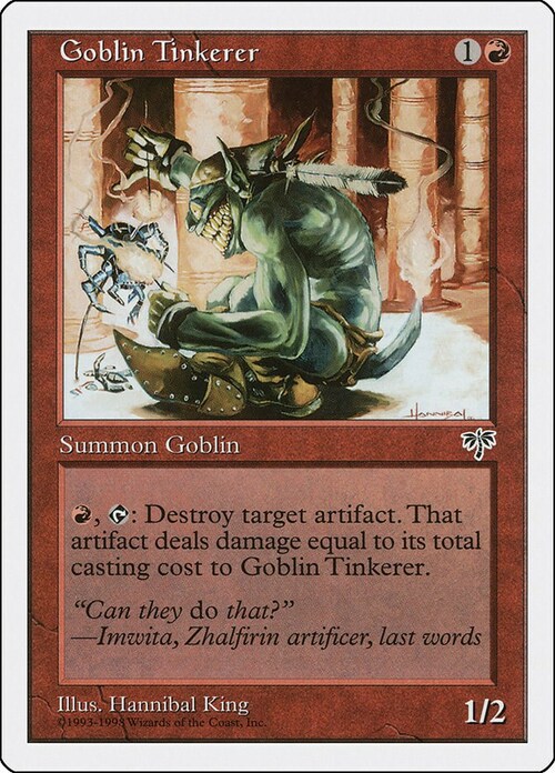 Goblin Tinkerer Card Front
