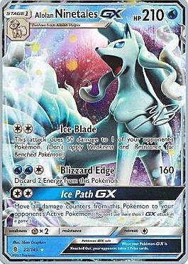 Ninetales di Alola GX Card Front