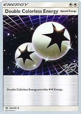 Energia Incolore doppia Card Front