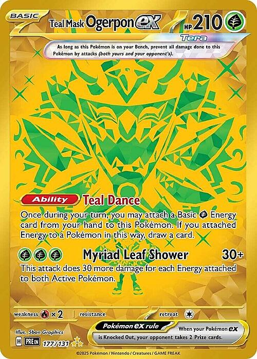Teal Mask Ogerpon ex Card Front