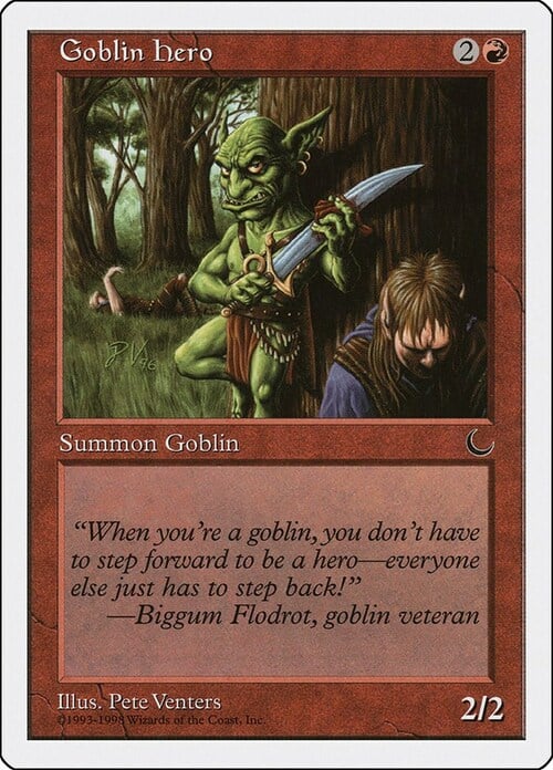 Goblin Hero Card Front