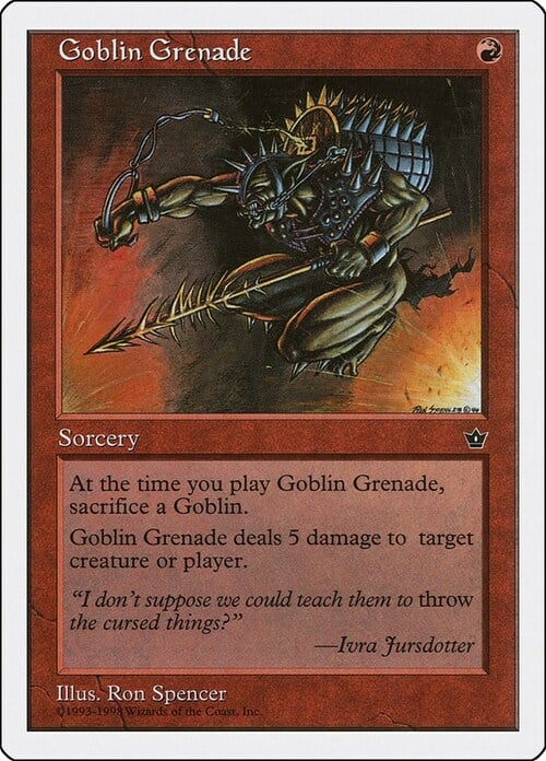 Goblin Grenade Card Front