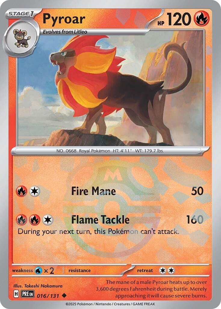 pokemon pyroar card - 51/214 - Rare - SM8 Lost Thunder Placeholder Image Provided Pokemon - Pyroar (23/114) -