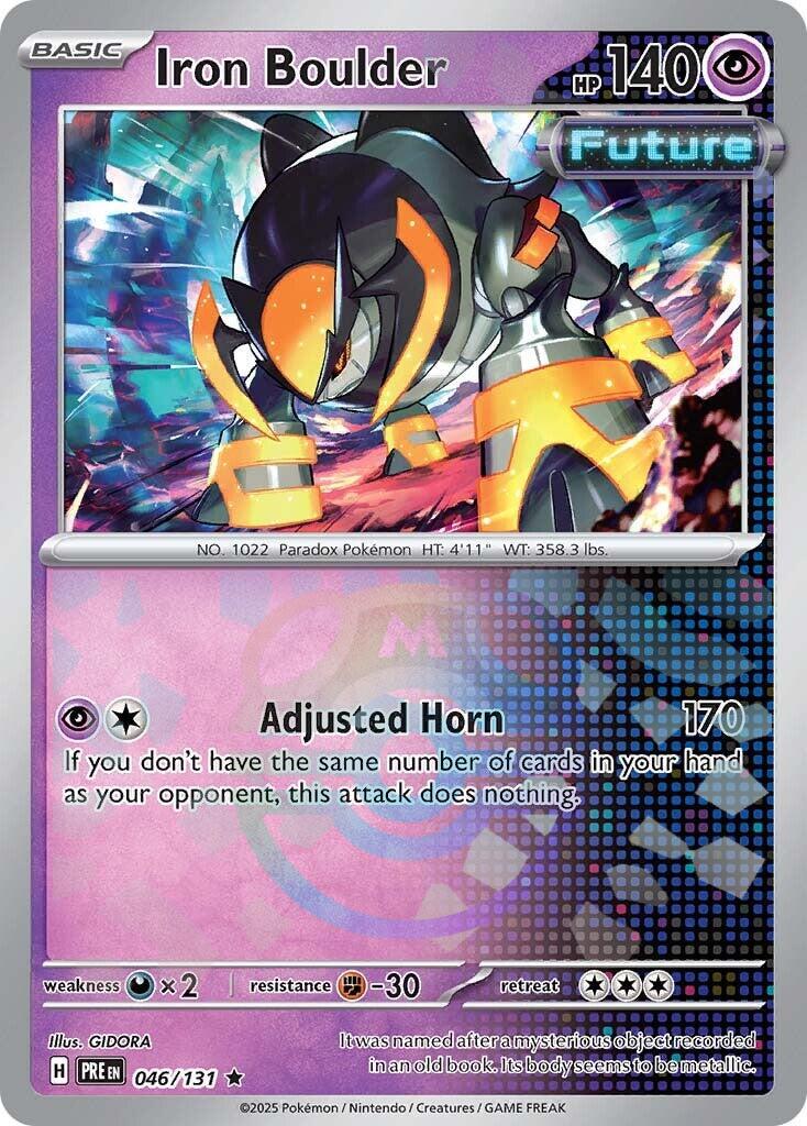Iron Boulder Prismatic Evolutions - Master Ball Reverse Holo | Pokmon |  CardTrader