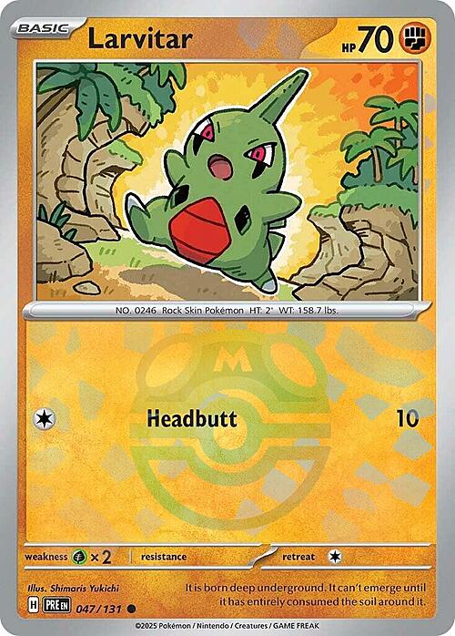 Larvitar Card Front