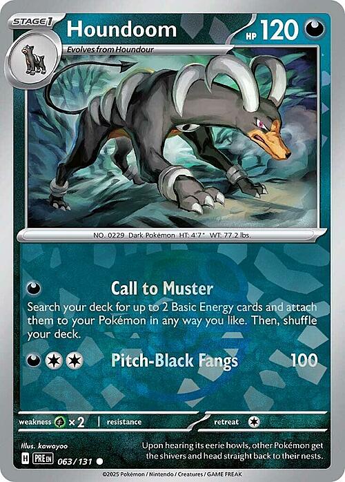 Houndoom Card Front