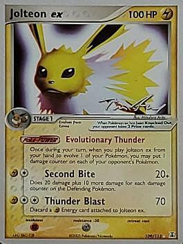 Jolteon EX Card Front