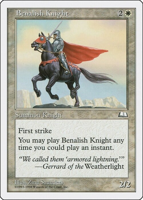 Cavaliere di Benalia Card Front