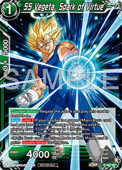 SS Vegeta, Spark of Virtue Card Front