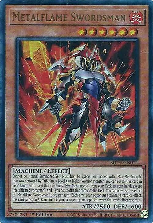Metalflame Swordsman Card Front