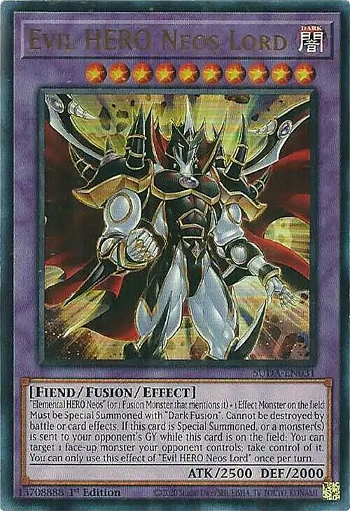 Evil HERO Neos Lord Card Front