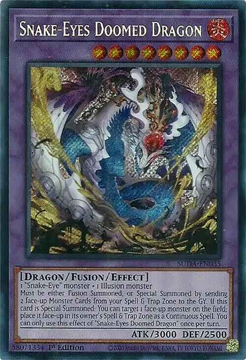 Snake-Eyes Doomed Dragon Card Front